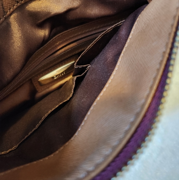 DKNY Genuine Leather Quilted Shoulder Bag - Picture 5 of 5